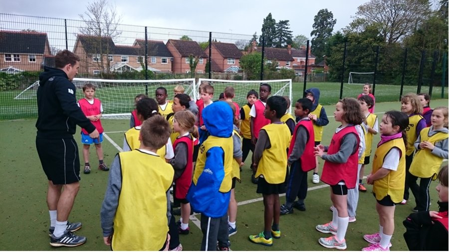 London Welsh players come to our local school