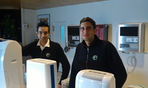 Robert and Mark in the Ecofort showroom