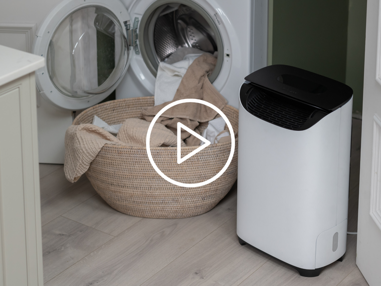 Meaco DD8L Pro Dehumidifier for drying laundry video