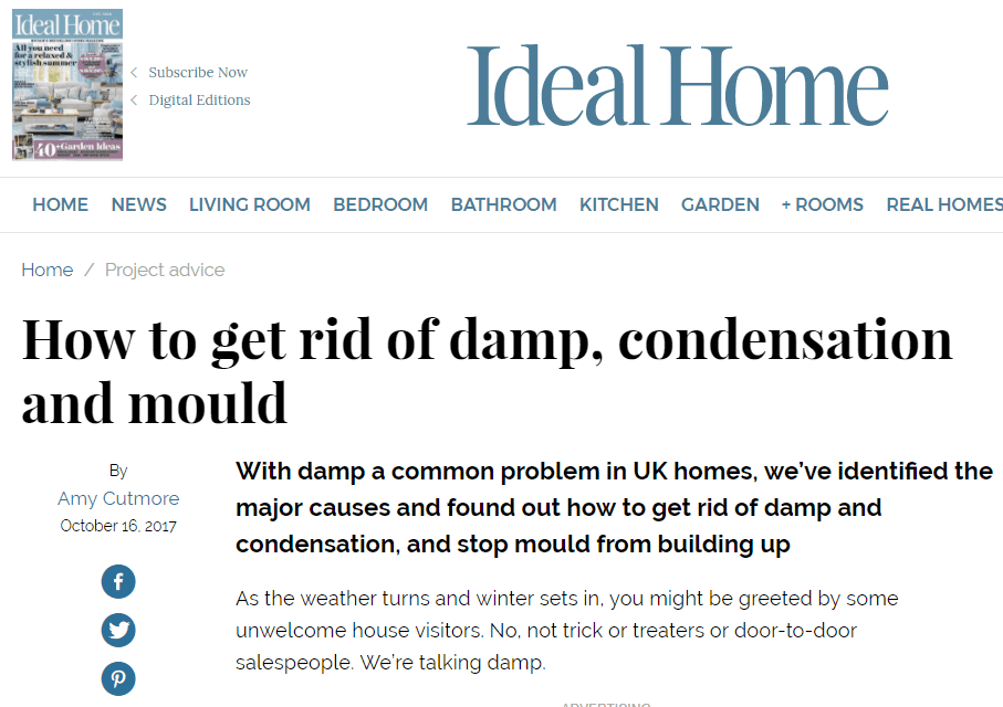 Chris Michael’s Expertise recognised in Ideal Home