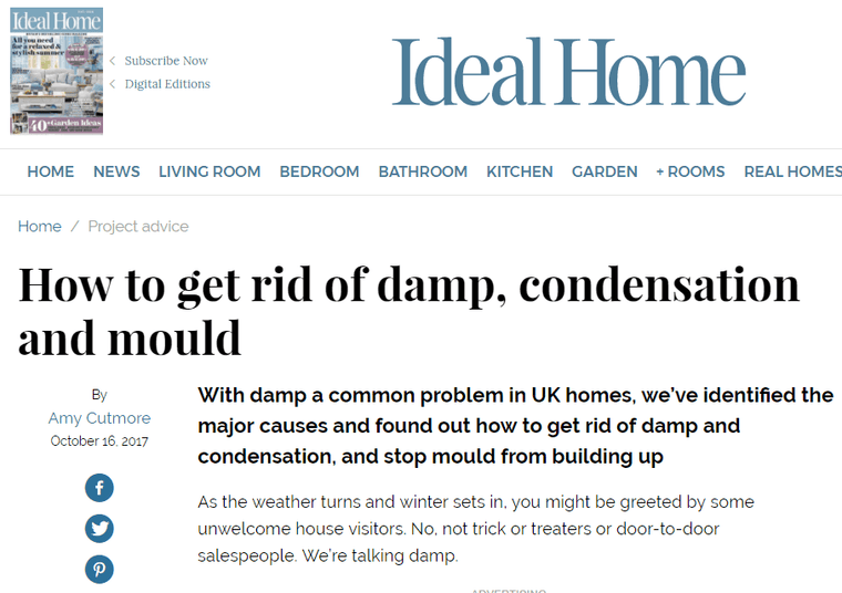 Chris Michael’s Expertise recognised in Ideal Home