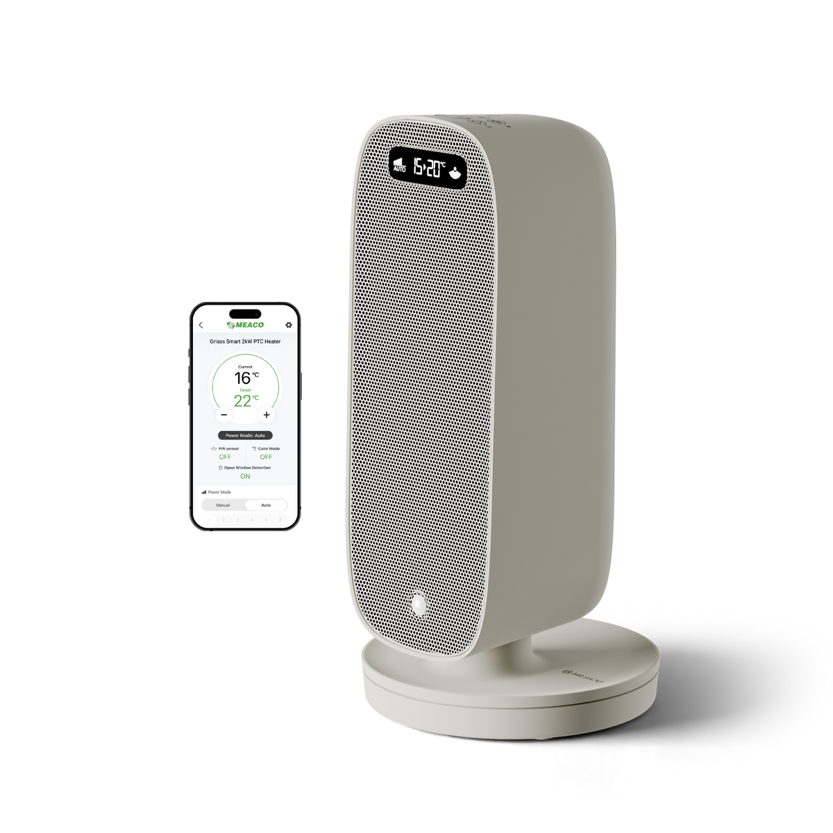 Grisos™ Smart 2kW PTC Fan Heater
