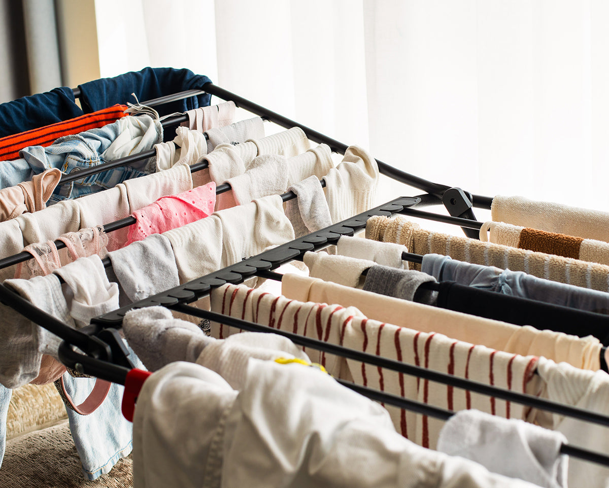 Dry laundry indoors