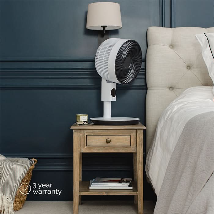 MeacoFan Sefte 10 Pedestal ως επιτραπέζιος σε χαμηλό ύψος