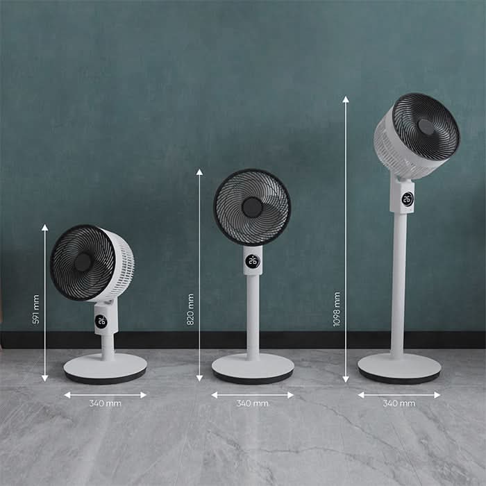 MeacoFan Sefte 10 Pedestal διαστάσεις