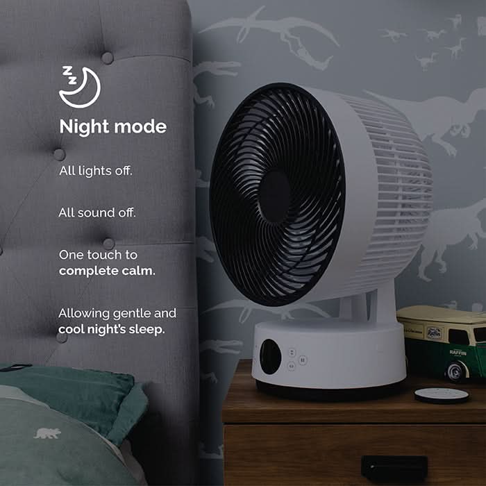 MeacoFan Sefte 10 Table Night Mode λειτουργία νυκτός