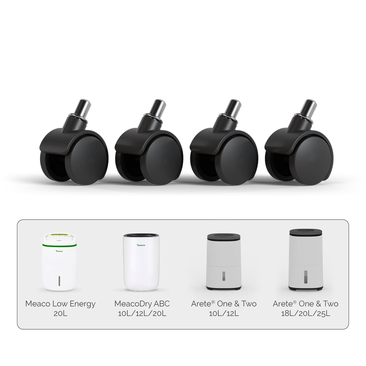 Arete® 20/25L & ABC Dehumidifier Castors