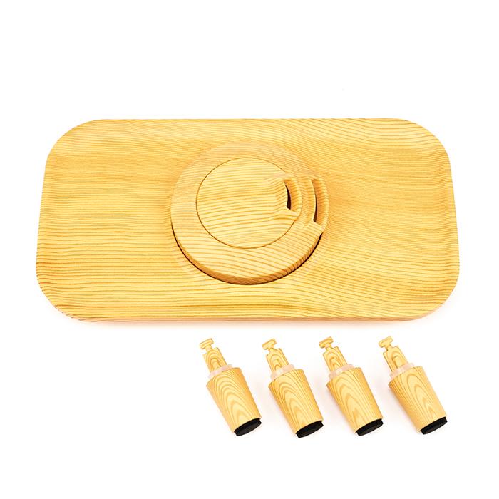 Meaco Deluxe 202 Wooden Top Cover and Feet Set